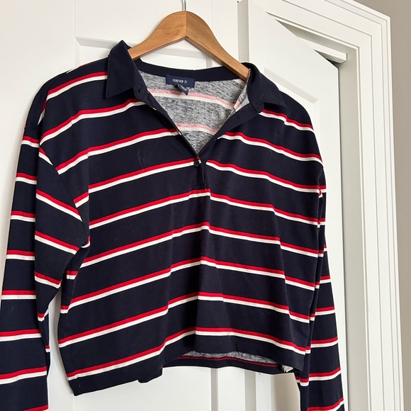 Forever 21 Striped Crop Top size L - Picture 1 of 3